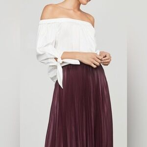 BCBGMAXAZRIA top blouse "Tamsin" Off-The-Shoulder white size XS